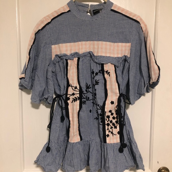 Ruffled gingham top - Picture 2 of 5